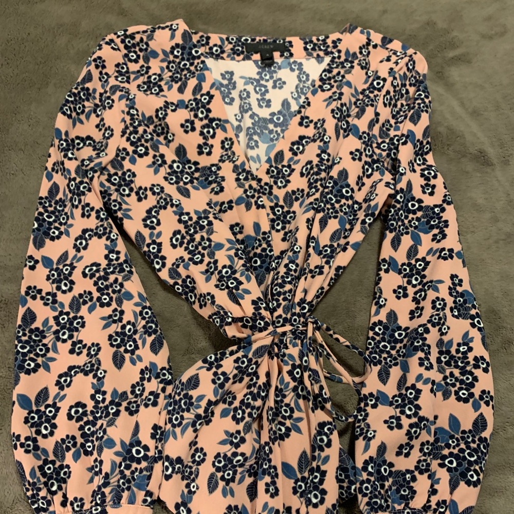 Jcrew Faux Wrap Top size 4